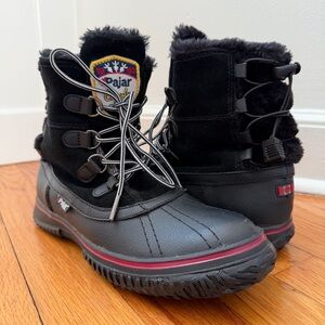 Pajar Canada Iceland Black Waterproof Winter Women’s Boots Size 8/8.5 | EU 39